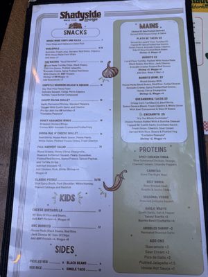 Menu photo 2 Shadyside Lounge Tahoe City, CA Menu photo 2 Shadyside Lounge Tahoe City, CA
