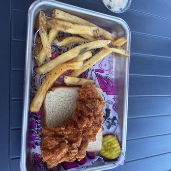 Lovebird - Almost Famous Chicken - My girl ain't hungry fried with french fries - Southern Near Me - Winter Haven, Florida