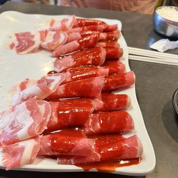 Red Castle - Spicy beef and thinly sliced pork - Korean Near Me - Rialto, California Red Castle - Spicy beef and thinly sliced pork - Korean Near Me - Rialto, California