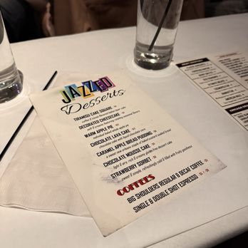 Andy's Jazz Club - Menu - Jazz & Blues Near Me - Chicago, Illinois