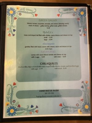 Menu photo 7 Como Dice El Dicho Bunn, NC