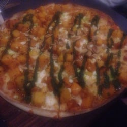 Pizza Religion - Pumpkin and shaved almond pizza