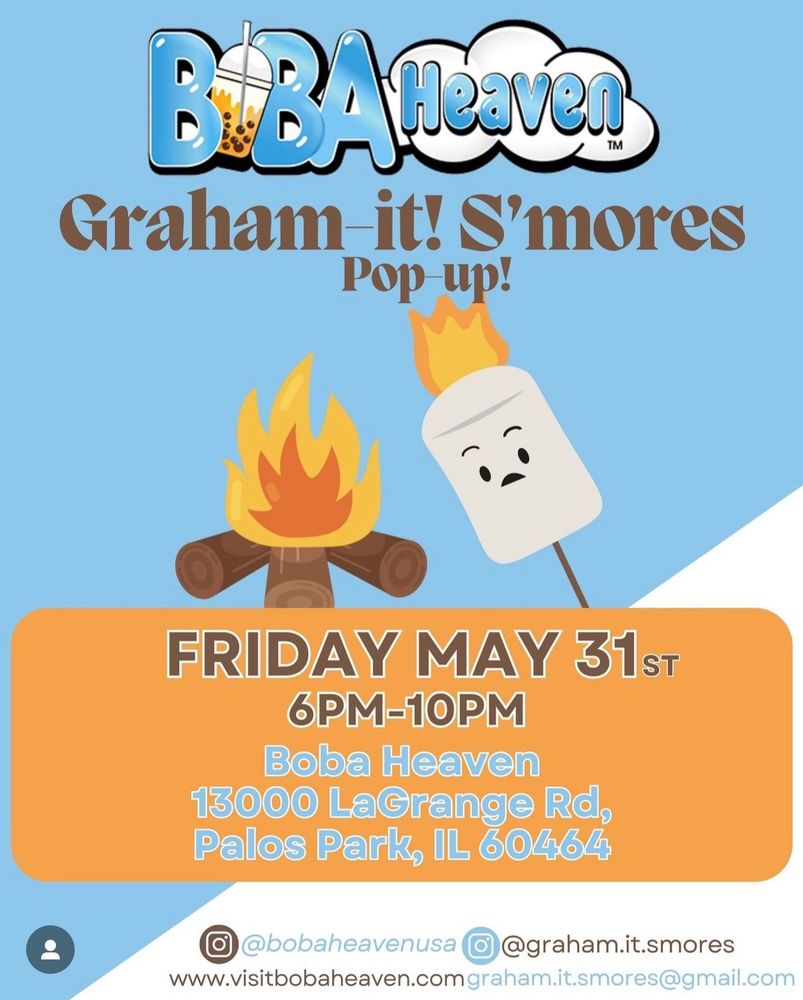 Boba Heaven Graham-It S’Mores Cart Logo