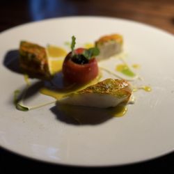 L'Atelier de Joel Robuchon - Branzino with caviar