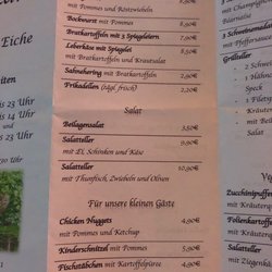 Gaststätte Zur Eiche - Speisekarte - Kleine Gerichte