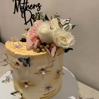 The Cake Lovers - Birch tree cake. Added the butterflies myself which may have been overkill - Cupcakes Near Me - Plantation, Florida