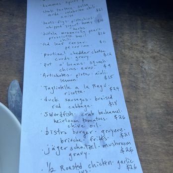 Lost And Found - Menu of the day - New American Near Me - Long Beach, New York