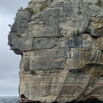 Pictured Rocks National Lakeshore - Can you find the Indian's face? - Parks Near Me - Munising, Michigan Pictured Rocks National Lakeshore - Can you find the Indian's face? - Parks Near Me - Munising, Michigan