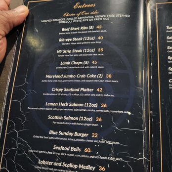Blue Sunday Bar & Grill - Menu - Bars Near Me - Bowie, Maryland