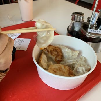 Mayflower Dumpling Express - Chicken and corn pan fried dumplings - Dim Sum Near Me - Anaheim, California Mayflower Dumpling Express - Chicken and corn pan fried dumplings - Dim Sum Near Me - Anaheim, California