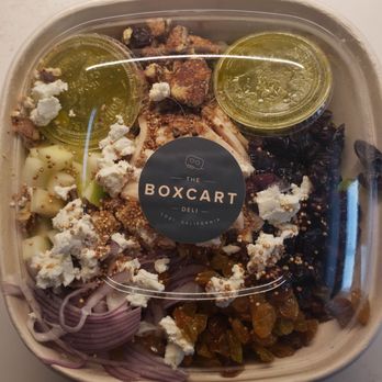 The BoxCart Deli - Cobb Salad. Added chicken. Wife would order it again. - Food Trucks Near Me - Woodbridge, California The BoxCart Deli - Cobb Salad. Added chicken. Wife would order it again. - Food Trucks Near Me - Woodbridge, California