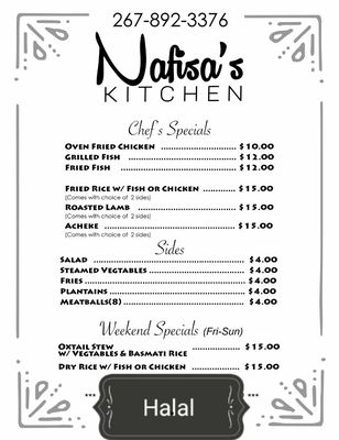 Menu photo 1 Nafisa's Kitchen Philadelphia, PA