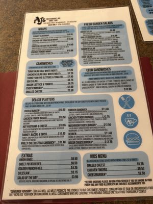 Menu photo 2 A J's Restaurant West Warwick, RI