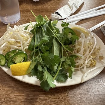 Phở & Grill - Topping plate - Vietnamese Near Me - Sylva, North Carolina