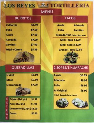 Menu photo 4 Tortilleria Los Reyes Vista, CA Menu photo 4 Tortilleria Los Reyes Vista, CA