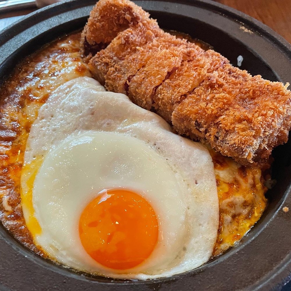 Dosanko - Cheesy Curry beef tonkatsu with added egg - Japanese Near Me - Vancouver, British Columbia