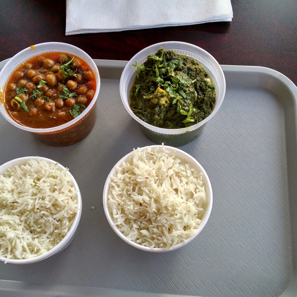 Masala Express - Chana dall and palak paneer, along with rice - Indian Near Me - Arlington, Virginia