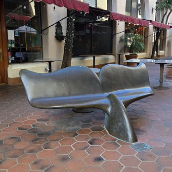 La Arcada Plaza - "Whale Tail Bench" by sculptor James A. Bottoms 01-18-2026 - Shopping Centers Near Me - Santa Barbara, California La Arcada Plaza - "Whale Tail Bench" by sculptor James A. Bottoms 01-18-2026 - Shopping Centers Near Me - Santa Barbara, California