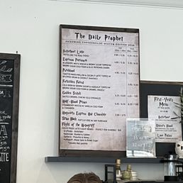 New Harry Potter menu... yummy! New Harry Potter menu... yummy!