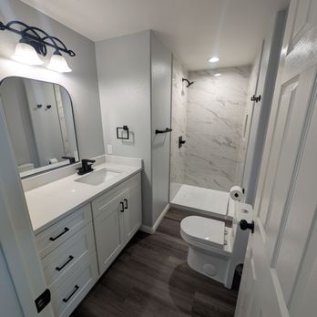 Stephens Brothers Construction - New bathroom (previously just a powder room) - General Contractors Near Me - Murrieta, California Stephens Brothers Construction - New bathroom (previously just a powder room) - General Contractors Near Me - Murrieta, California