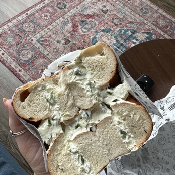 Buffalo & Bergen - Capitol Hill - Bagel with jalapeño cream cheese - Cocktail Bars Near Me - Washington, DC, District of Columbia Buffalo & Bergen - Capitol Hill - Bagel with jalapeño cream cheese - Cocktail Bars Near Me - Washington, DC, District of Columbia