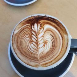 Nine Yards Coffee - Large cappuccino.