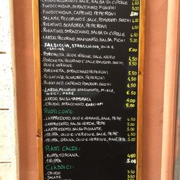 Menu board Menu board