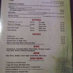 Hamlet Delights - Breakfast Menu