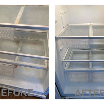 Master Maid - Cleaning Inside the Fridge Before and After - Office Cleaning Near Me - Toronto, Ontario
