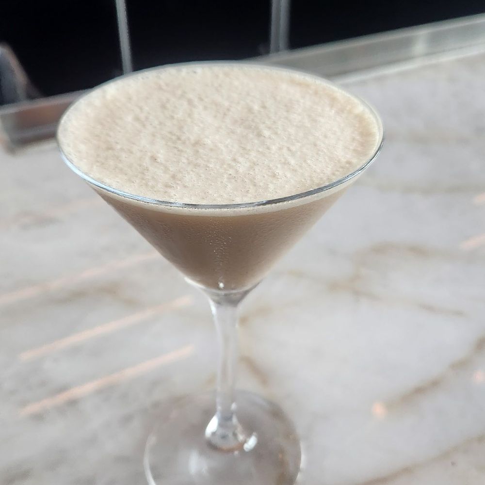 Espresso martini with banana syrup