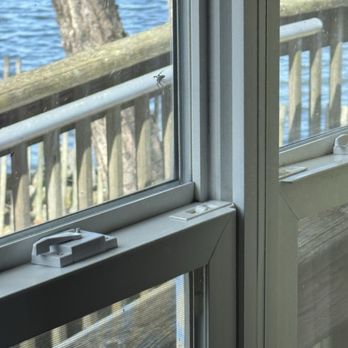 Cedar Point's Lighthouse Point - Big spider on the window. (Not the only one we saw) - RV Parks Near Me - Sandusky, Ohio