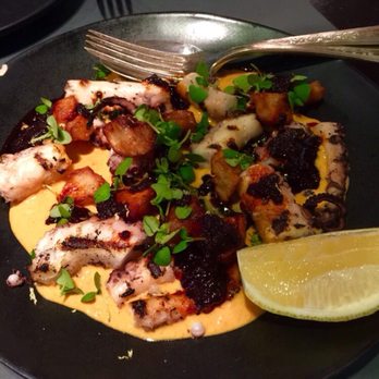 ABC Cocina - Charred octopus, smoked paprika, crème fraîche, and guajillo vinaigrette - Latin American Near Me - New York, New York