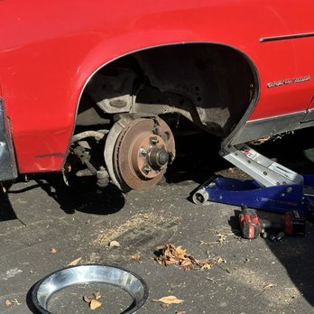 West Coast Tire & Service - My classic car with wheel removed - Tires Near Me - Los Angeles, California West Coast Tire & Service - My classic car with wheel removed - Tires Near Me - Los Angeles, California