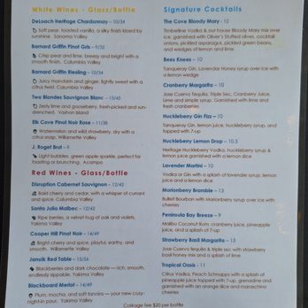 The Cove Restaurant - Menu - New American Near Me - Long Beach, Washington The Cove Restaurant - Menu - New American Near Me - Long Beach, Washington
