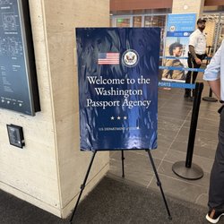 Washington Passport Agency - Entrance Sign