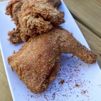 Las Brasas - Pollo Frito Brined Fried Chicken - Half Bird @tiffhuangry - Latin American Near Me - Decatur, Georgia