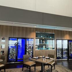 Skyline Club - Indianapolis - Wall of wines in the Resturant