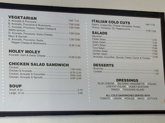 Menu photo 3 Mr Sandwich Irvine, CA