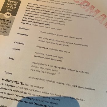 Comal - Menu - Mexican Near Me - Berkeley, California