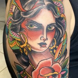 One of the many pieces Dustin has done on my sleeve! Always heals perfectly and colors are always bright!