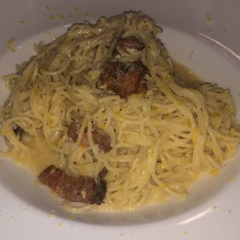 B2 Bistro + Bar - This was the carbonara pasta! Super yummy, fresh, and homemade! - Cocktail Bars Near Me - West Reading, Pennsylvania