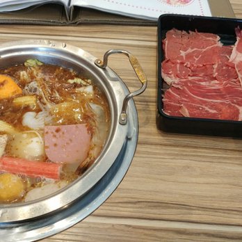 Centre Street Japanese Hotpot - My personal hot pot with beef - Hot Pot Near Me - Calgary, Alberta