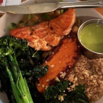 Basic Kitchen - Salmon bowl - New American Near Me - Charleston, South Carolina