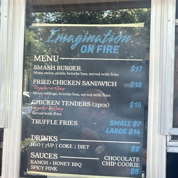 Imagination On Fire - menu - Burgers Near Me - Napa, California Imagination On Fire - menu - Burgers Near Me - Napa, California