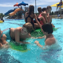 Derby Rock River Rapids Aquatic Park - Alligator wrestlers. Lol