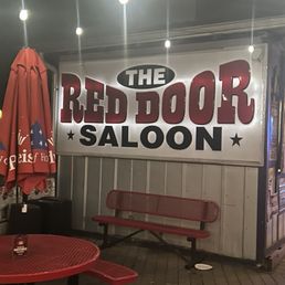 Exterior outside entrance of The Red Door Saloon - Destin, Florida Exterior outside entrance of The Red Door Saloon - Destin, Florida