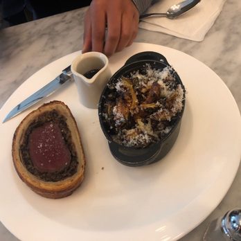 About Last Knife - Beef Wellington ($16) and Brussels sprouts ($10) - Gastropubs Near Me - Chicago, Illinois