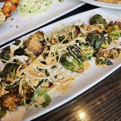 Hazelwood Food and Drinks - Brussels sprouts! Eat everything with the sauce!