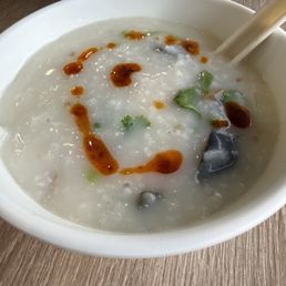 Pork and century egg congee Pork and century egg congee