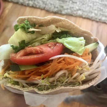 The Last Carrot - Veggie Burger on Pita - Vegetarian Near Me - Miami, Florida The Last Carrot - Veggie Burger on Pita - Vegetarian Near Me - Miami, Florida